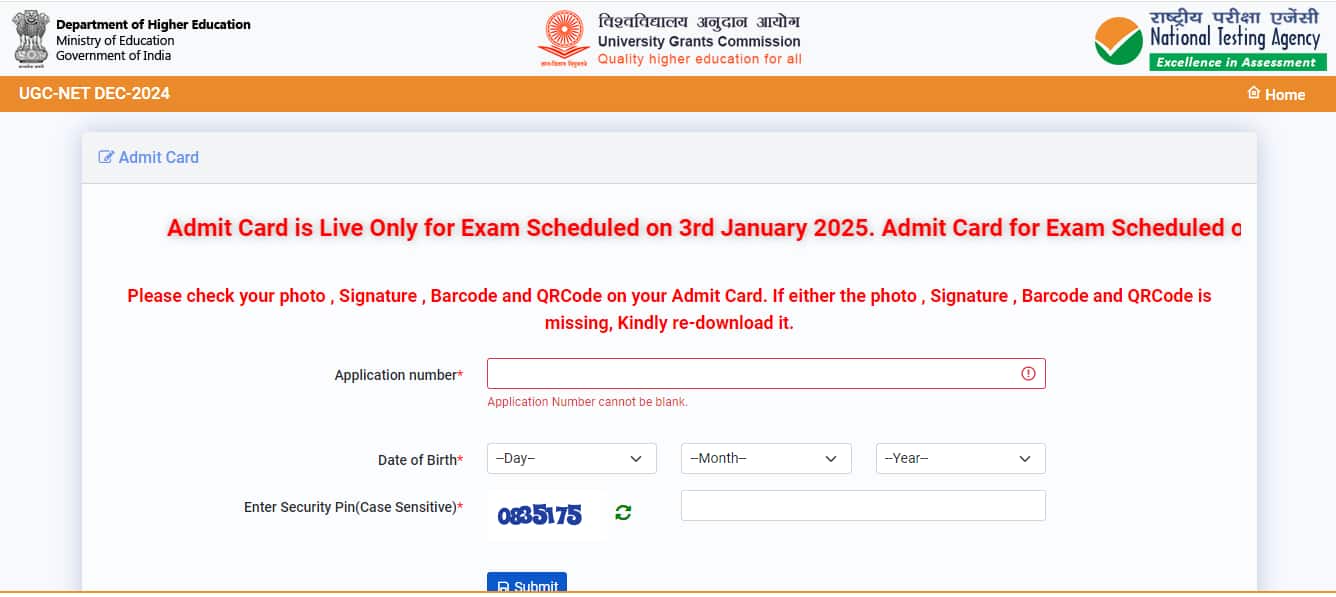 UGC NET Admit Card 2024 released for January 3 exam @ ugcnet.nta.ac.in, direct link here