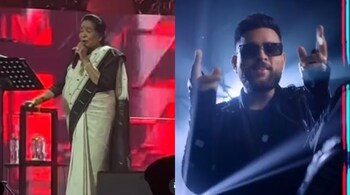 Asha Bhosle and Karan Aujla