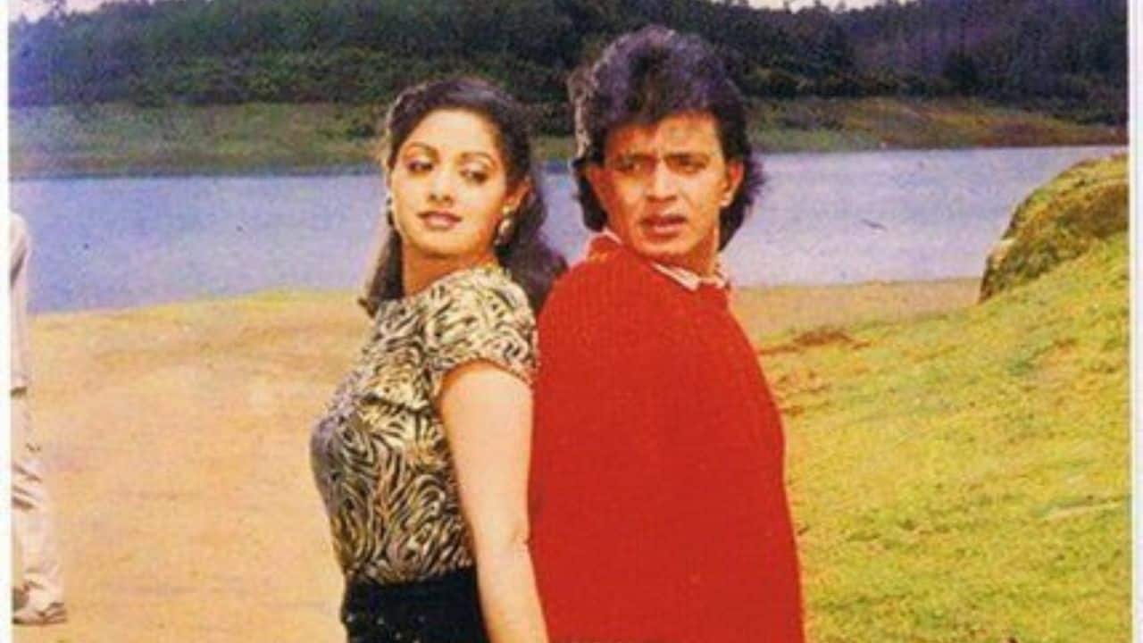Mithun and Sridevi 