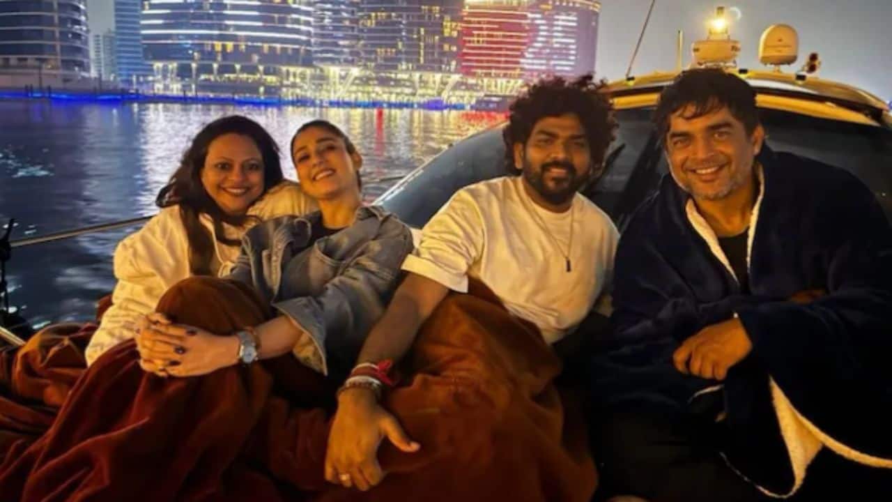 Nayanthara and Vignesh Shivan join R Madhavan and Sarita Birje for a cozy double date in Dubai