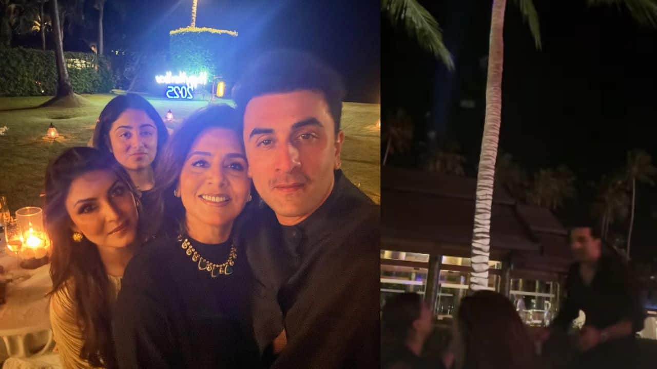 Ranbir Kapoor runs to hug wife Alia Bhatt as the new year kicks in, watch 