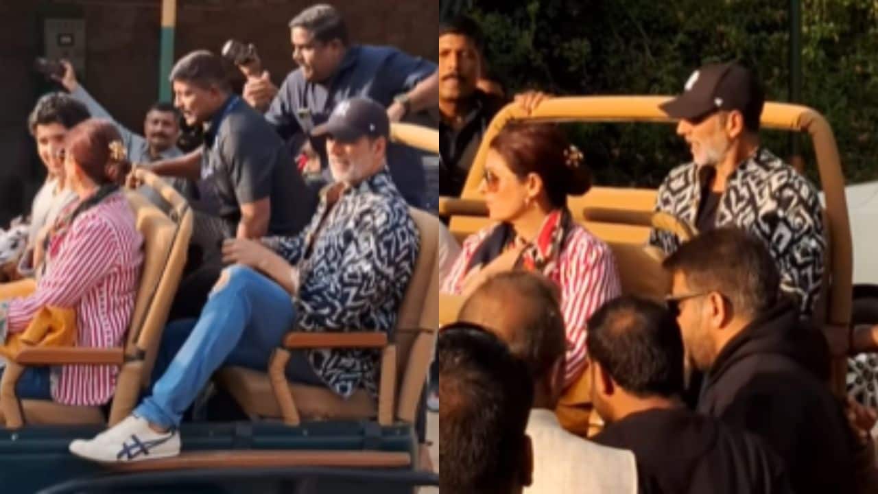 Akshay Kumar, Twinkle Khanna and their kids enjoy leopard safari in Jaipur, watch video