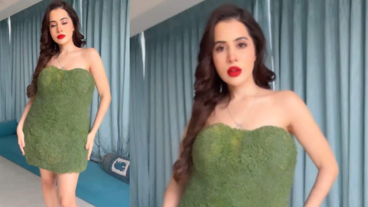 Jackie Shroff gives 'ek number' praise to Uorfi Javed's chia seed dress
