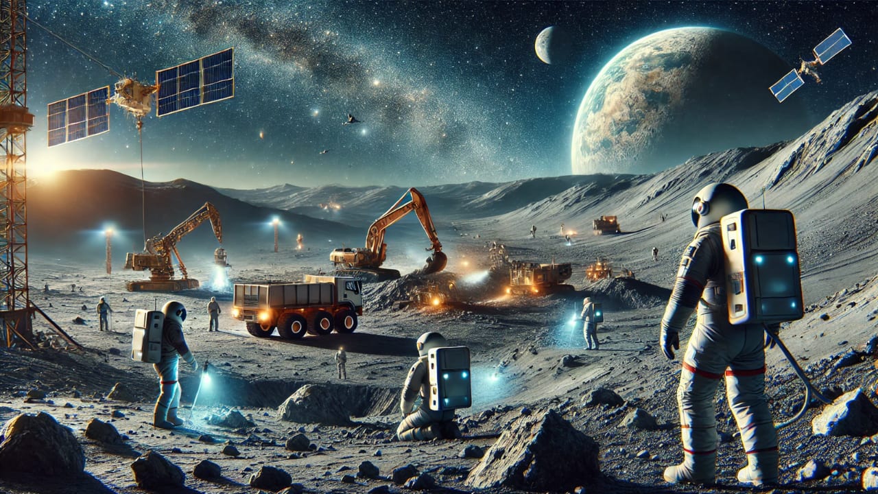 'A race to own the moon': Humans could soon be seen mining Earth's only natural satellite, but there's a huge risk