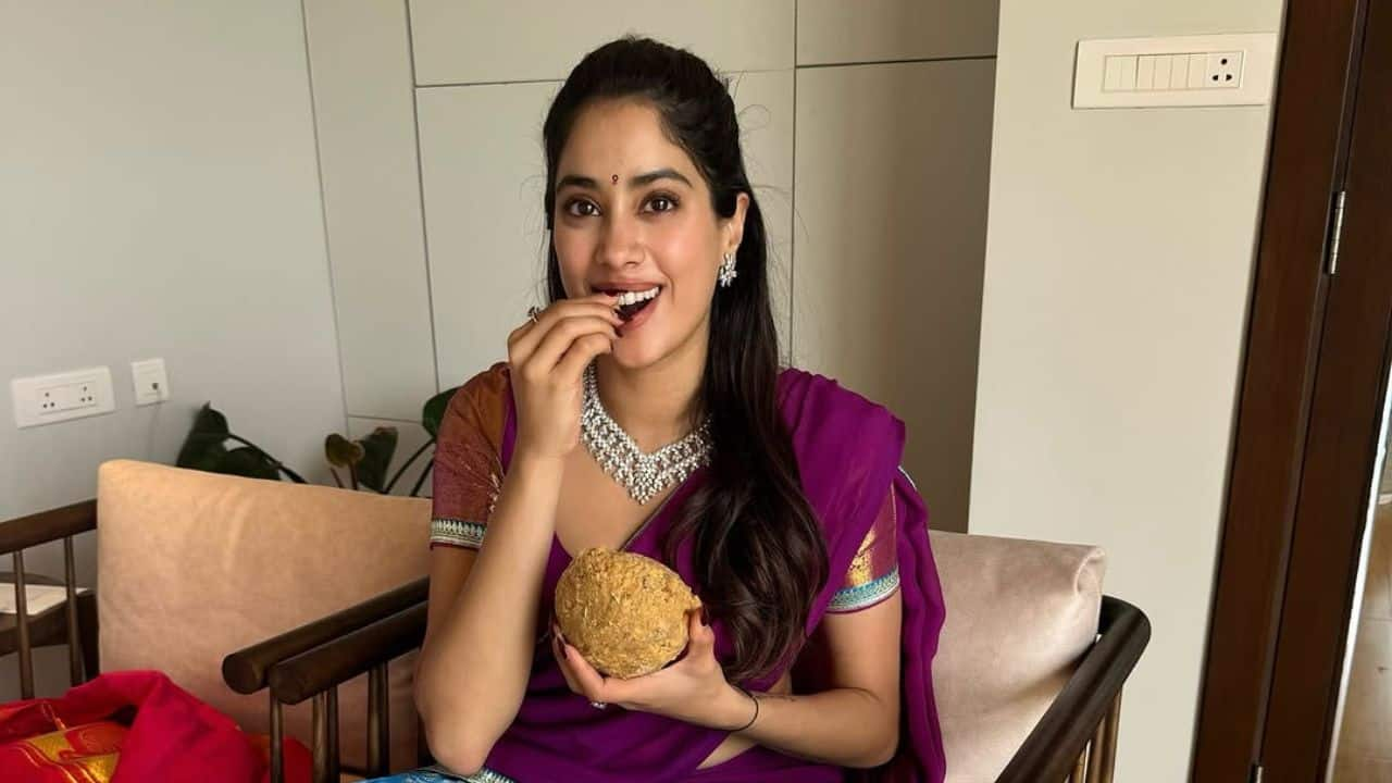 Janhvi Kapoor visits Tirupati temple with rumored boyfriend Shikhar Pahariya and his mother Smruti Pahariya, watch