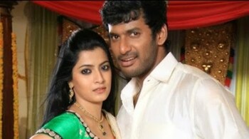 Varalaxmi Sarathkumar and Vishal
