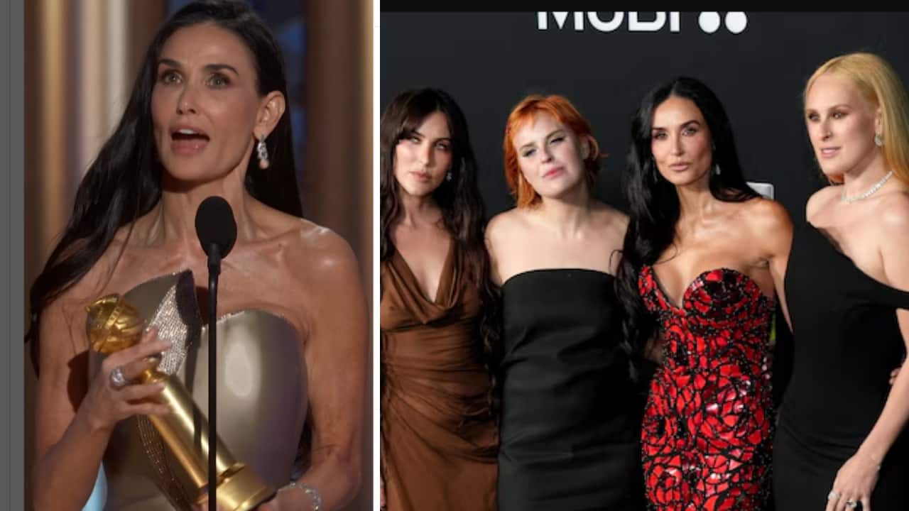 Demi Moore’s daughters rejoice her Best Actress win at Golden Globes, say 'she did it'