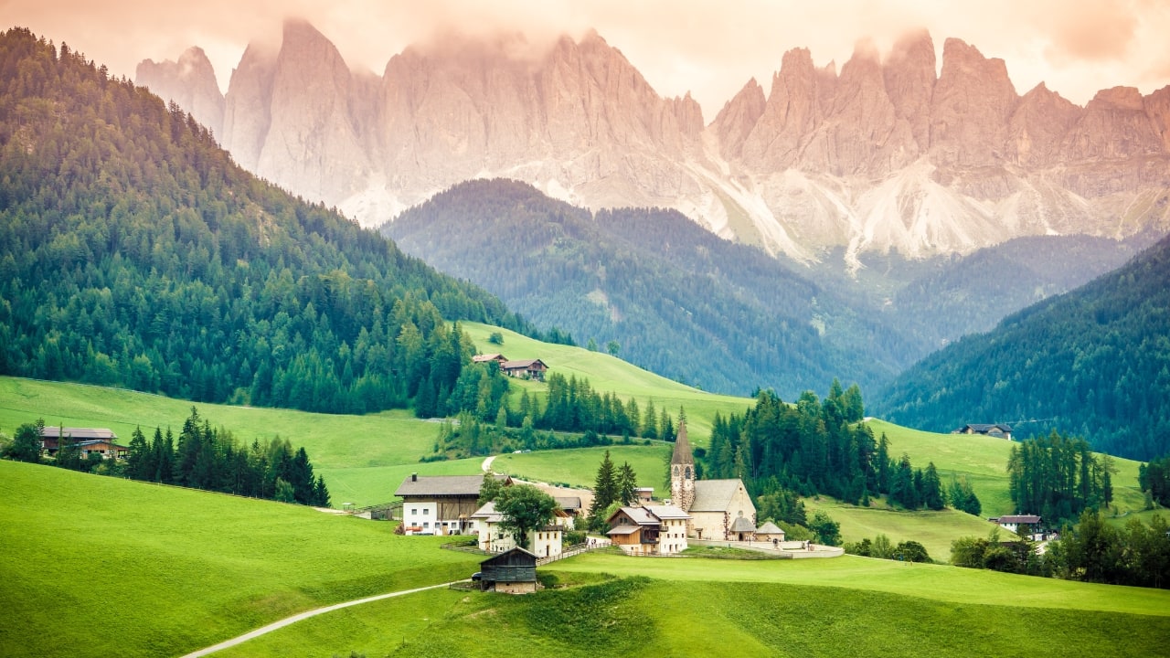 9. The Dolomites For breathtaking mountain views and outdoor thrills, head to the Dolomites. Whether you're hiking through alpine meadows, skiing on powdery slopes, or simply soaking in the stunning vistas, these jagged peaks are a paradise for adventurers and nature lovers alike. (Image: Canva)