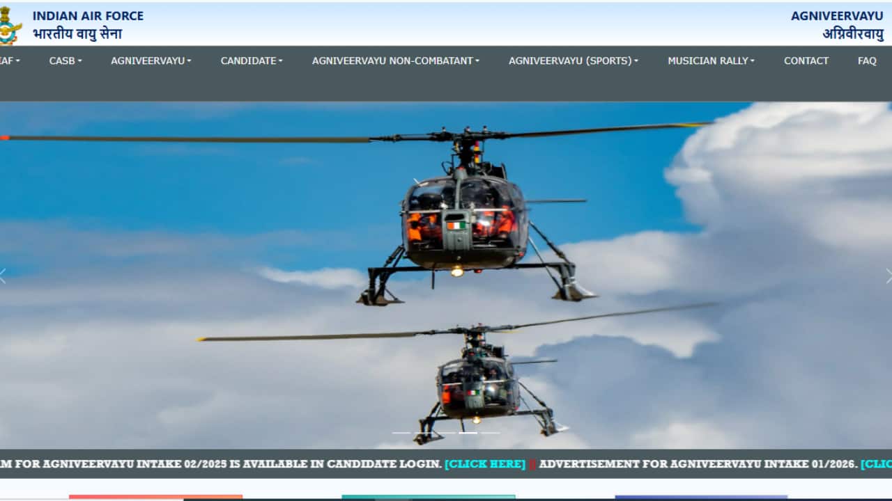 IAF Agniveervayu Recruitment 2025: Registrations Begins @agnipathvayu.cdac.in; Apply By January 27