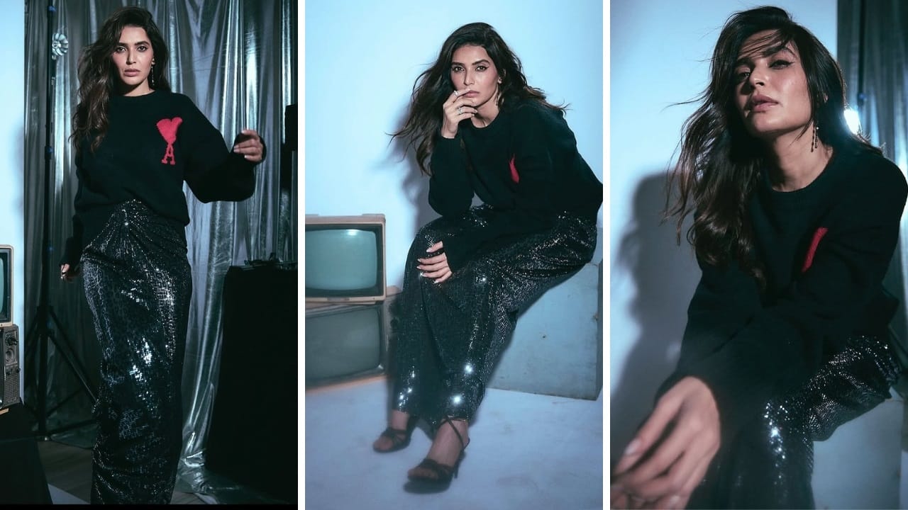 Karishma Tanna’s shimmering pants steal the spotlight this holiday season
