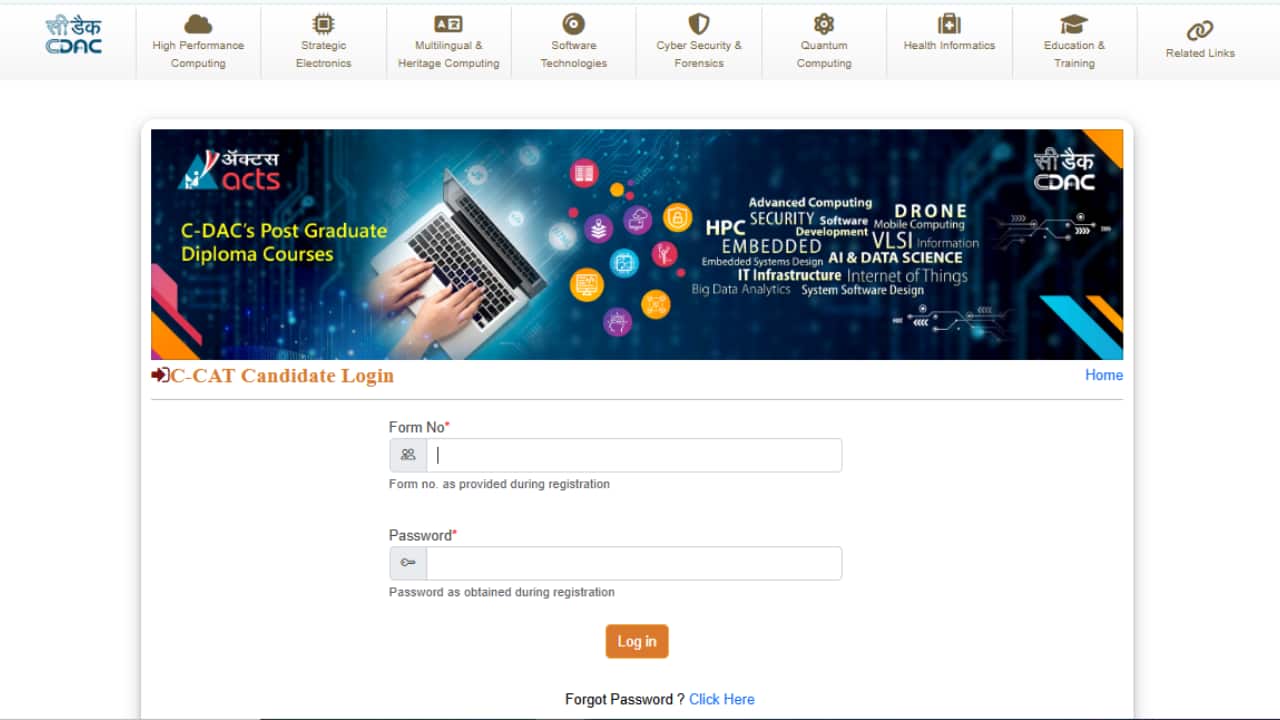 CDAC C-CAT Admit Card 2025 Released; Check Link to Download Here