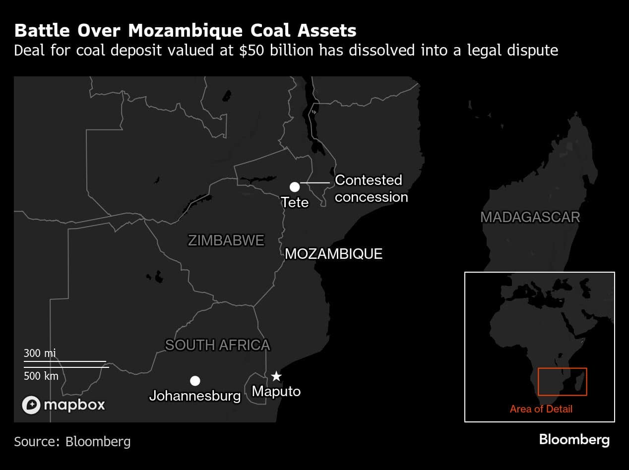 Battle Over Mozambique Coal Assets | Deal for coal deposit valued at $50 billion has dissolved into a legal dispute