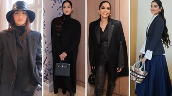 Sonam Kapoor recently posted pictures sporting black and blue outfits, which were styled to work seamlessly for both day and night (Images: @sonamkapoor/Instagram)