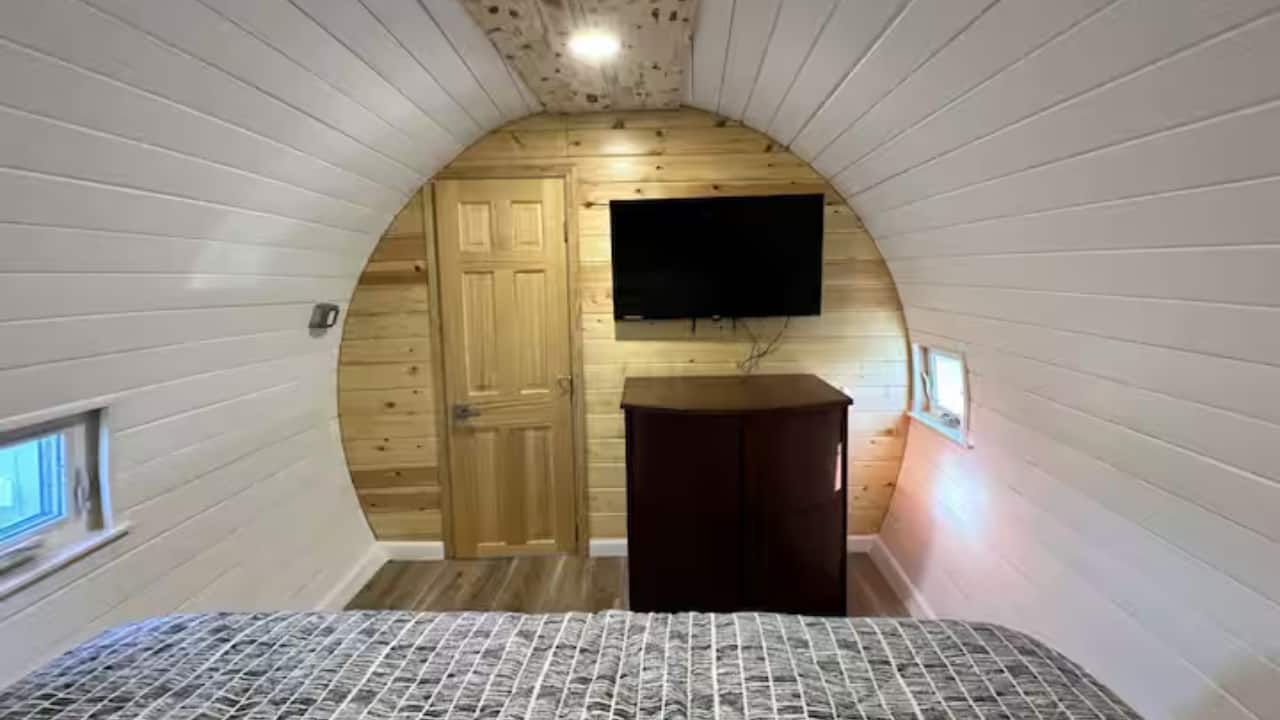 Experience the Cockpit View Ever wondered what it’s like to sit in the cockpit of a historic airplane? In this unique stay, you don’t just dream it—you experience it firsthand. Guests have access to the cockpit, where you can channel your inner pilot and immerse yourself in the world of aviation. Whether you're a seasoned traveler or an aviation enthusiast, this spot will undoubtedly make you feel like you're flying high above Alaska's awe-inspiring landscape. (Image: Airbnb) Experience the Cockpit View Ever wondered what it’s like to sit in the cockpit of a historic airplane? In this unique stay, you don’t just dream it—you experience it firsthand. Guests have access to the cockpit, where you can channel your inner pilot and immerse yourself in the world of aviation. Whether you're a seasoned traveler or an aviation enthusiast, this spot will undoubtedly make you feel like you're flying high above Alaska's awe-inspiring landscape. (Image: Airbnb)