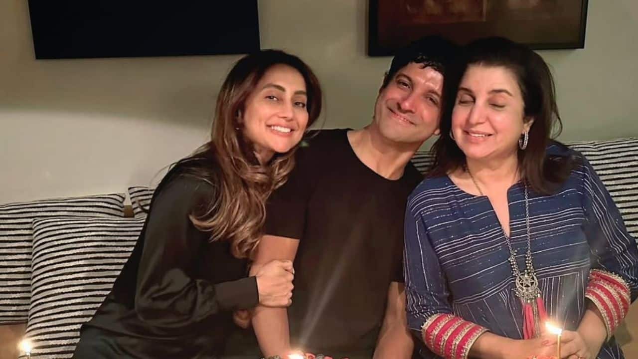 Farhan Akhtar, Farah Khan and Anusha Dandekar celebrate birthday together, Farhan says, "Capri 9’on ki barsaat.. "
