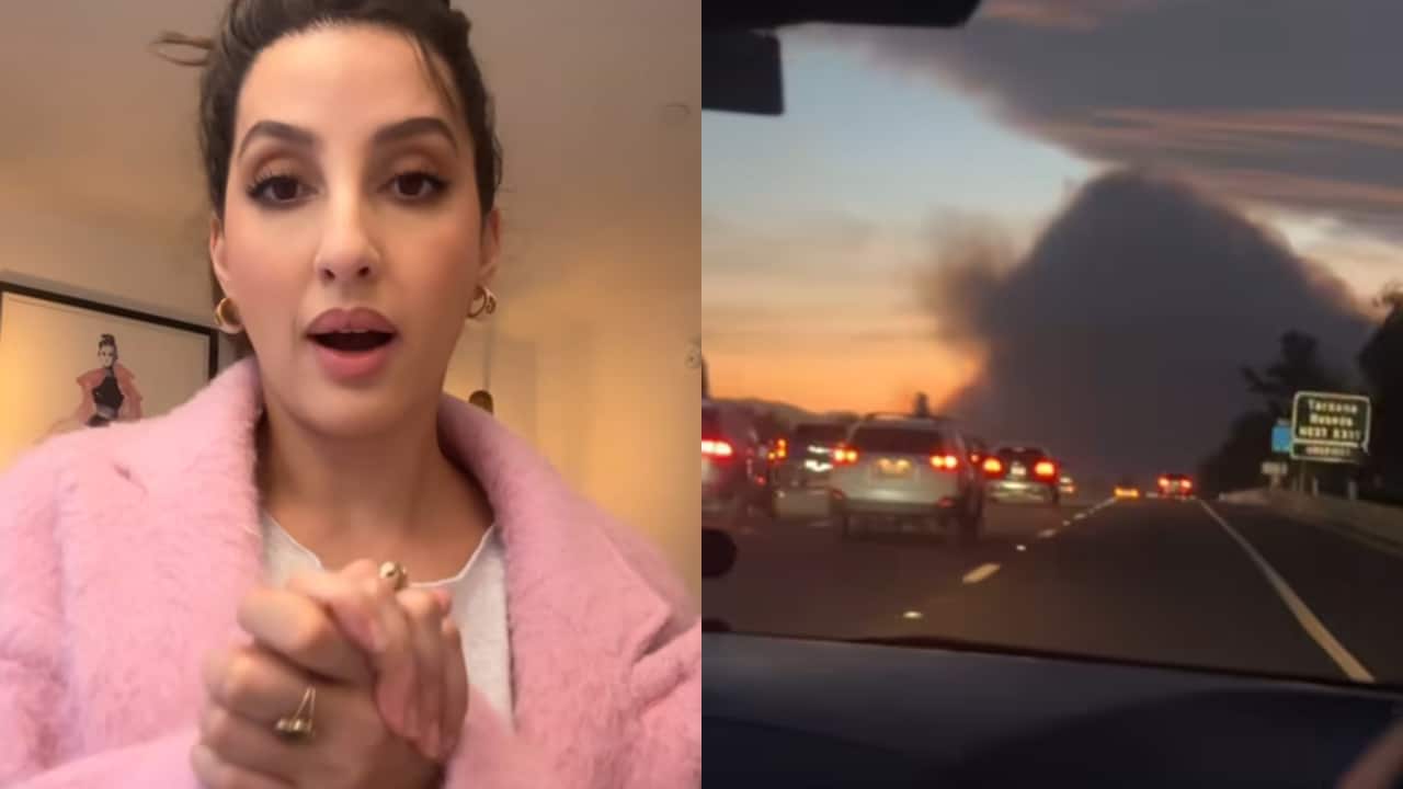 Nora Fatehi evacuates from Los Angeles with her team as wildfires escalate