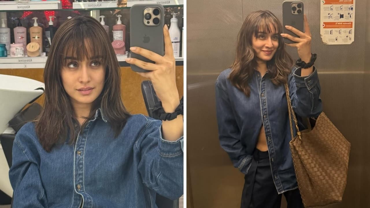 Shraddha Kapoor unveils chic hairstyle for New Year, posts elevator selfie for her fans