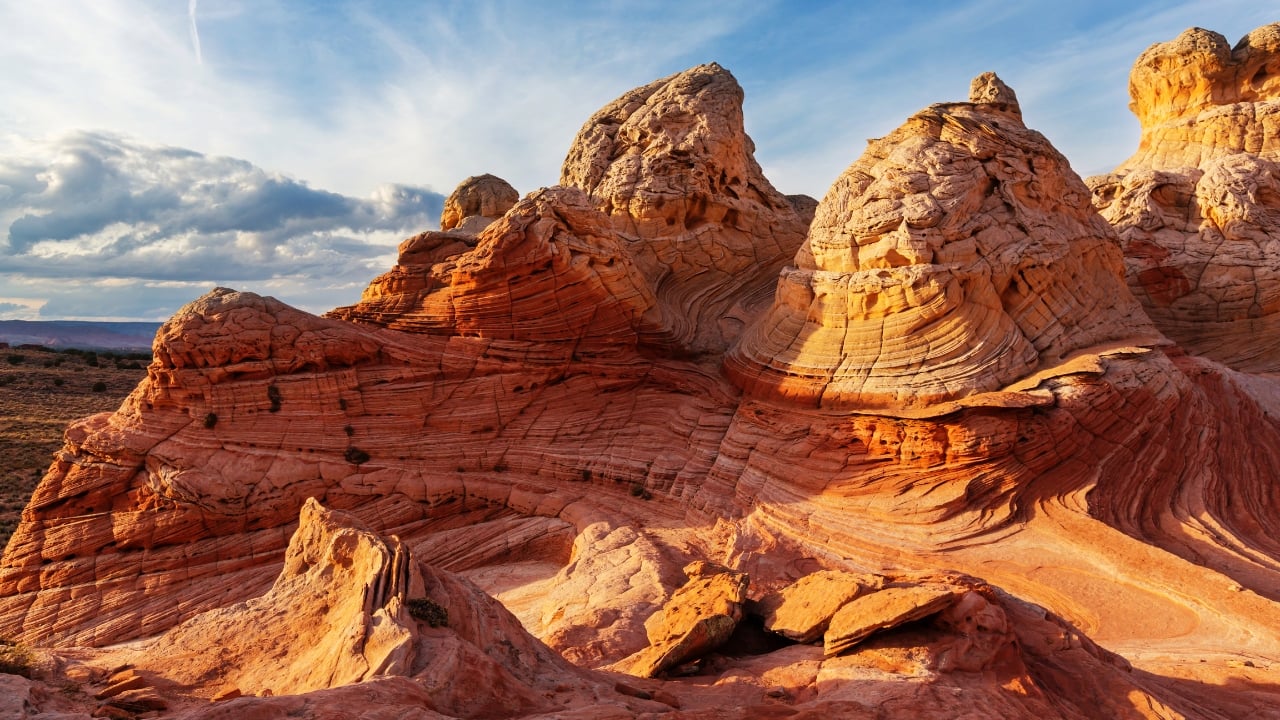 8. Vermilion Cliffs, Arizona, USA With its vibrant red and orange hues, the Vermilion Cliffs offer a striking landscape in the American Southwest. These cliffs offer an otherworldly setting, ideal for photography and exploration. (Image: Canva)