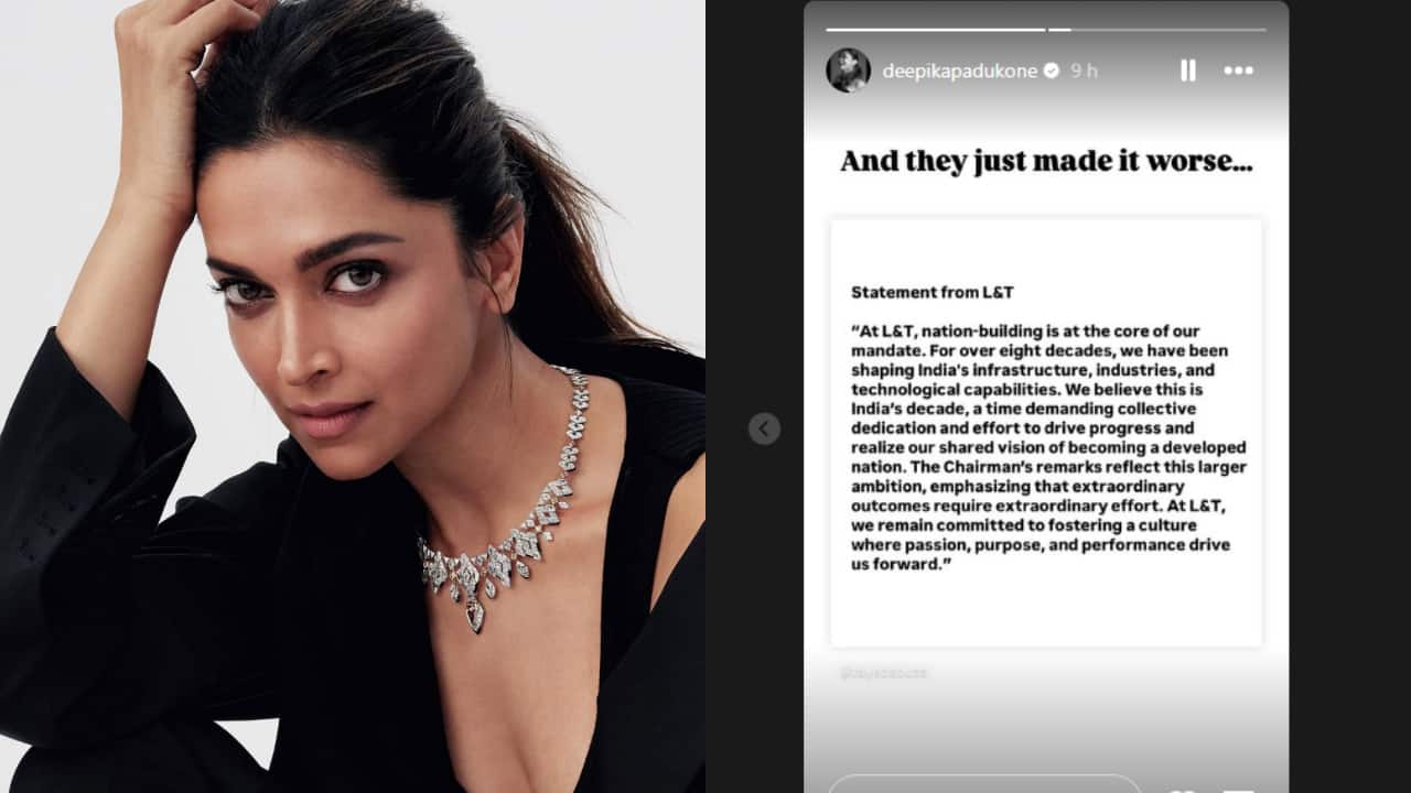 Deepika Padukone says L&T 'made it worse' with their clarification on 90 hour work week