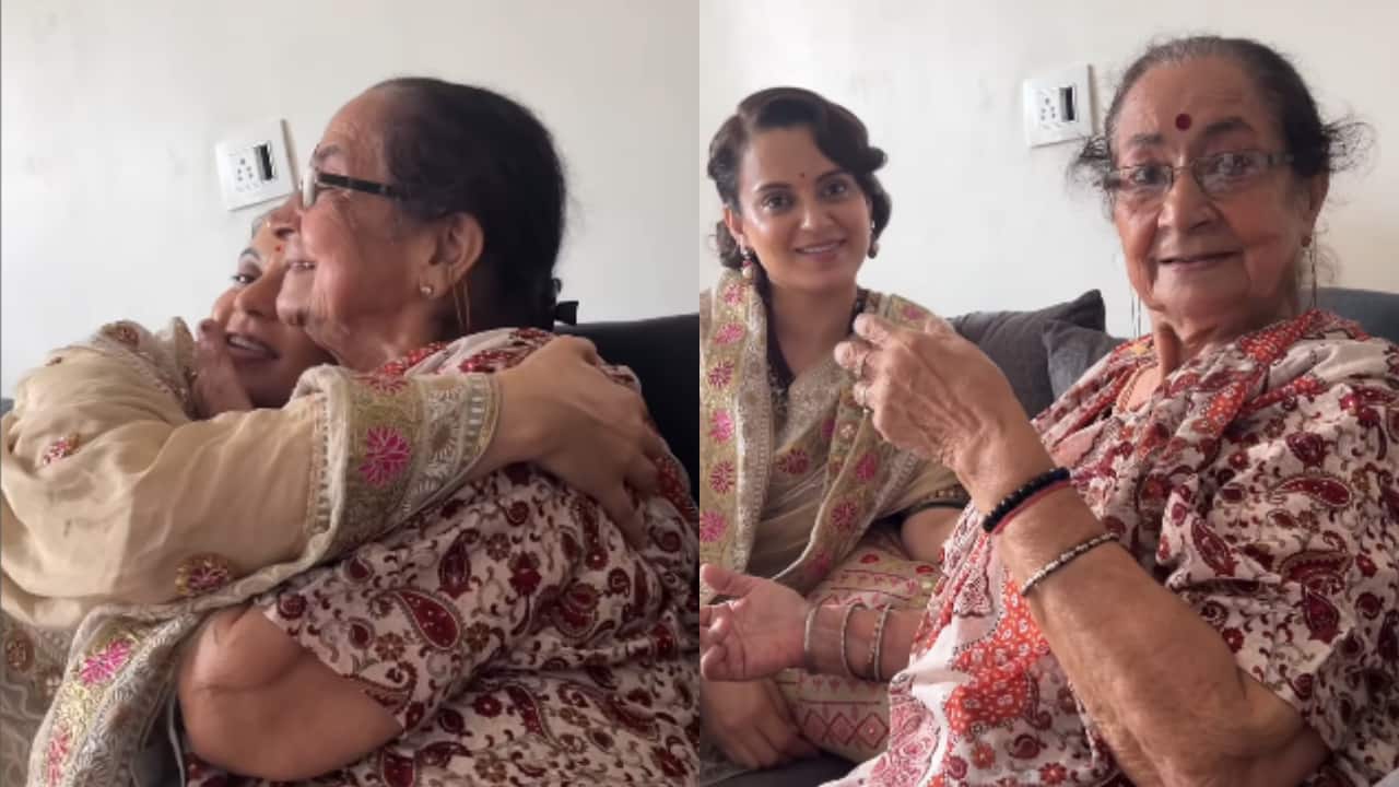 Kangana Ranaut meets Anupam Kher's mom Dulari before Emergency release, latter calls the actress 'Shimla Ki Rounak'