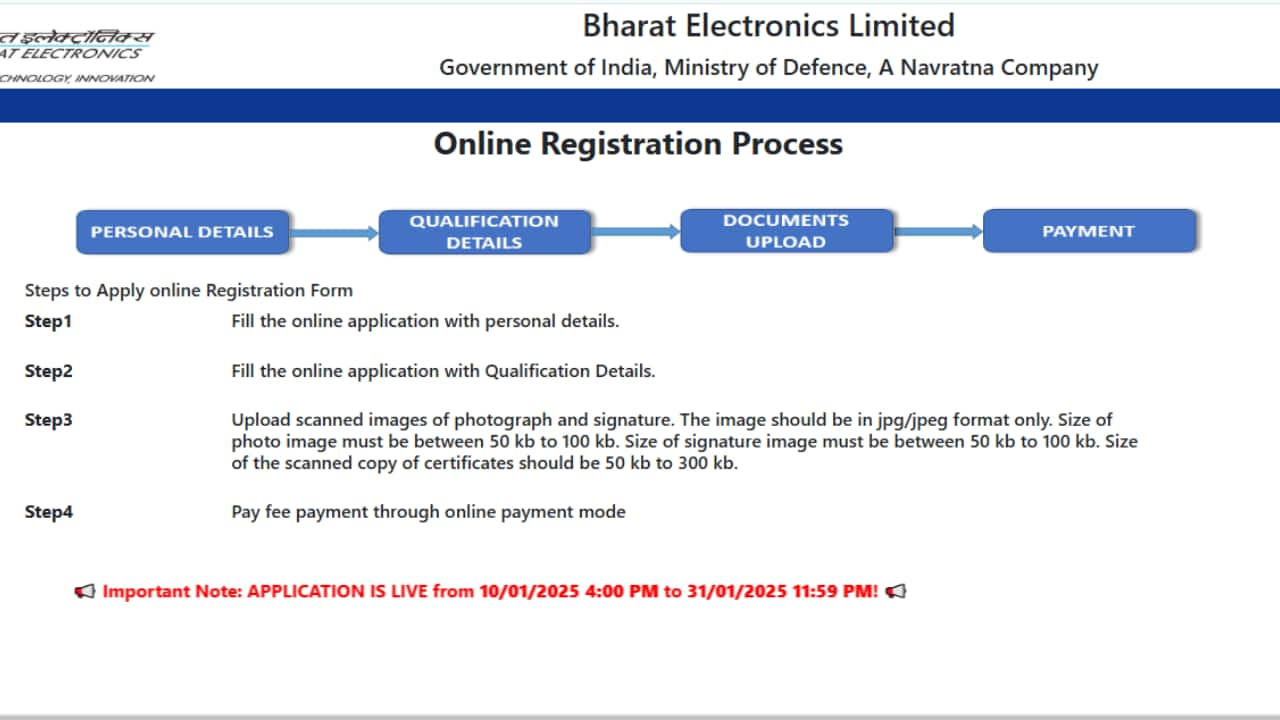 BEL Recruitment 2025: 350 Vacancies Announced for Probationary Engineer Posts, Link to Apply Here