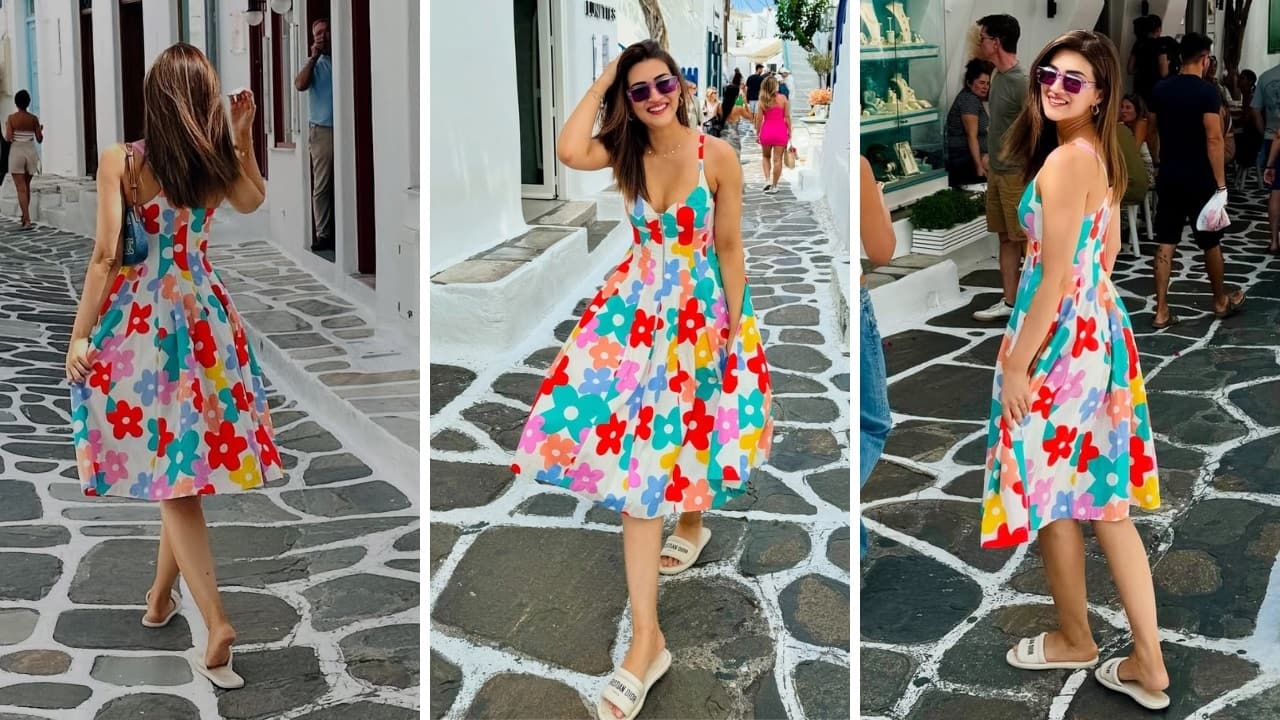 Kriti Sanon channels her boho spirit in Santorini, shares holiday postcards in pretty sun dress