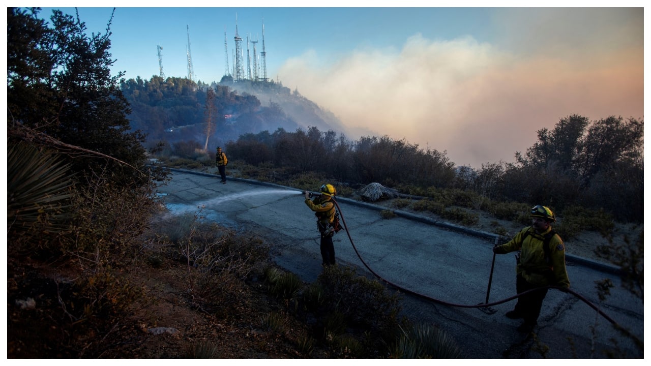 Deadly wildfires continue to rage Los Angeles, yet its AQI is better than Delhi's