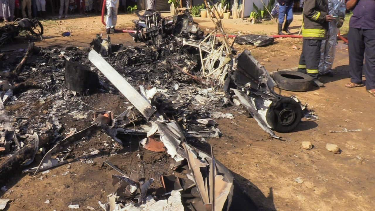 Watch: Plane crash-lands and bursts into flames in Kenya, killing 3 on ground