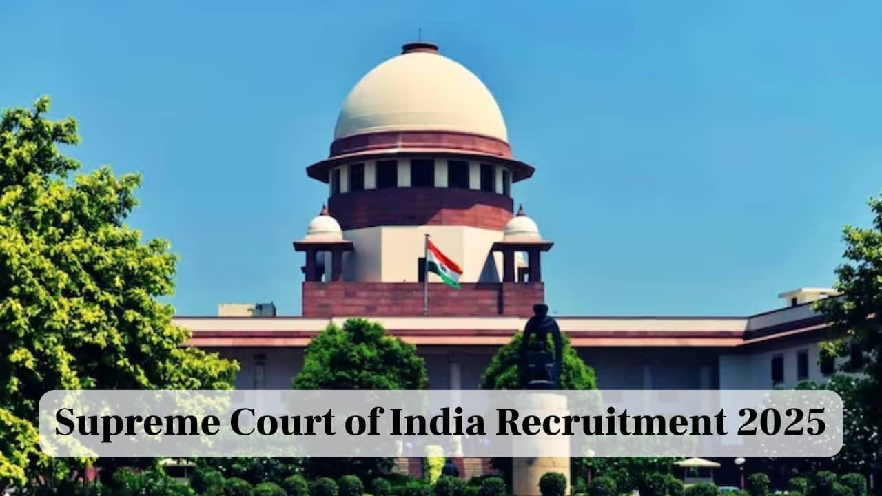 Supreme Court of India Recruitment 2025: Registration Begins Jan 14 for 90 Law Clerk Cum RA Posts