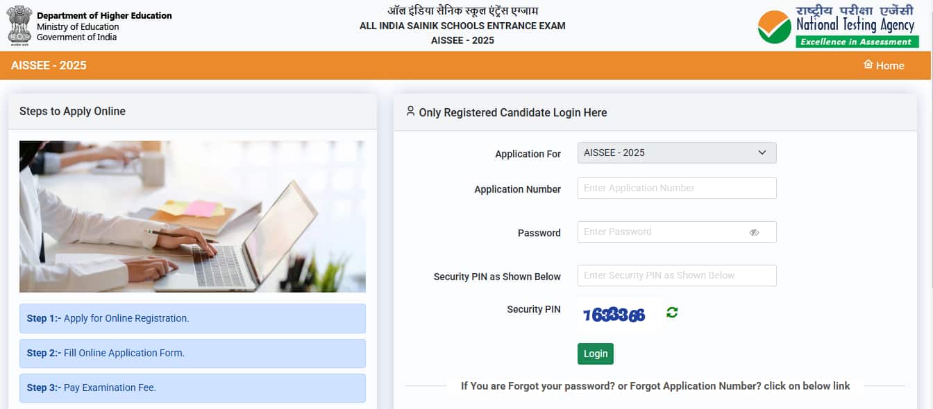 AISSEE 2025 registration last date today, apply for Sainik Schools Admissions here AISSEE 2025 registration last date today, apply for Sainik Schools Admissions here