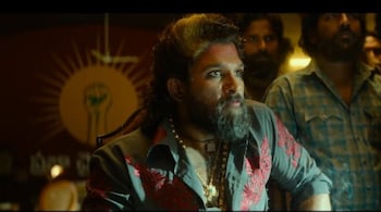 The video highlights Allu Arjun’s electrifying portrayal of the iconic Pushpa Raj, showcasing his unmatched swagger and signature charisma.