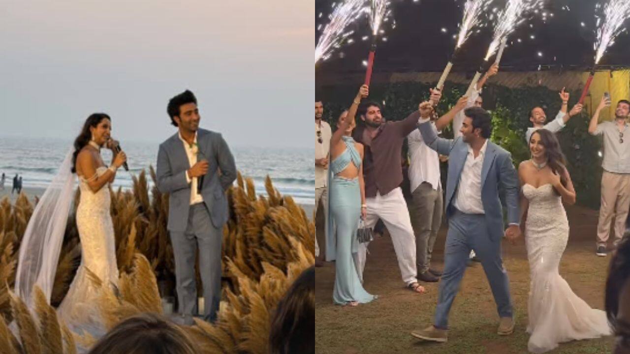 Aadar Jain and Alekha Advani tie the knot in a beautiful white wedding in Goa, see pics