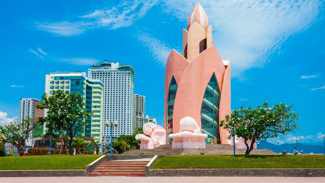 4. Nha Trang, Vietnam If you're craving sun and surf, Nha Trang is calling your name! This beach town is a pet parent’s dream come true, with sprawling beaches, parks, and pet-friendly accommodations that make it easy to travel with your pet. Perfect for those beach days where your pet can run free and enjoy the ocean breeze. (Image: Canva)