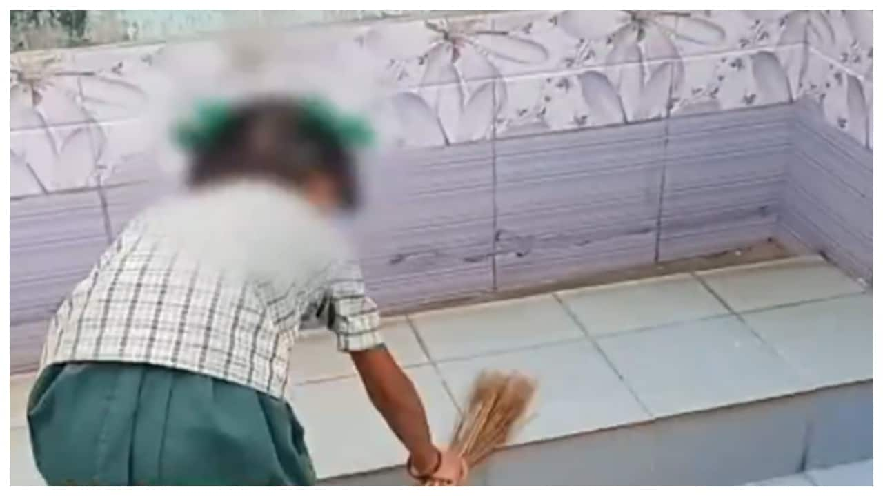 Tamil Nadu school principal suspended after video of students cleaning toilet surfaces online