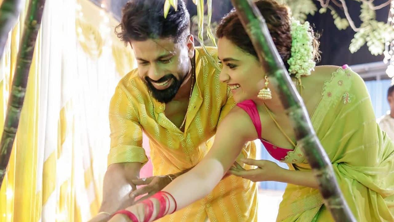 Keerthy Suresh, husband Anthony celebrate their first Pongal after wedding, see beautiful pics