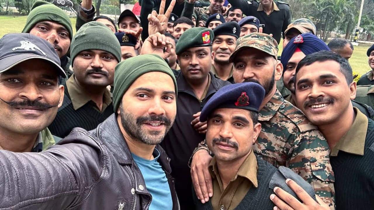 Varun Dhawan celebrates Army Day with jawans as he gears up for Border 2