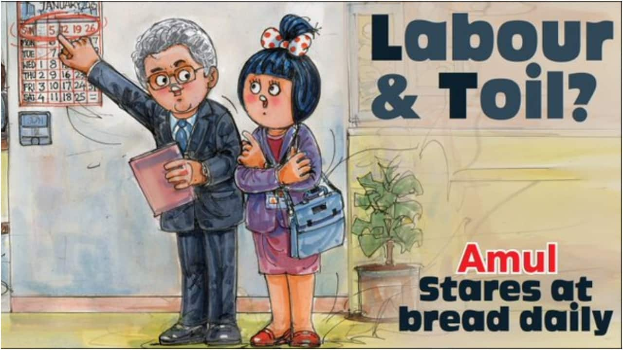 Amul shares doodle on L&T chairman's 90-hour workweek remark: 'Labour and toil?'