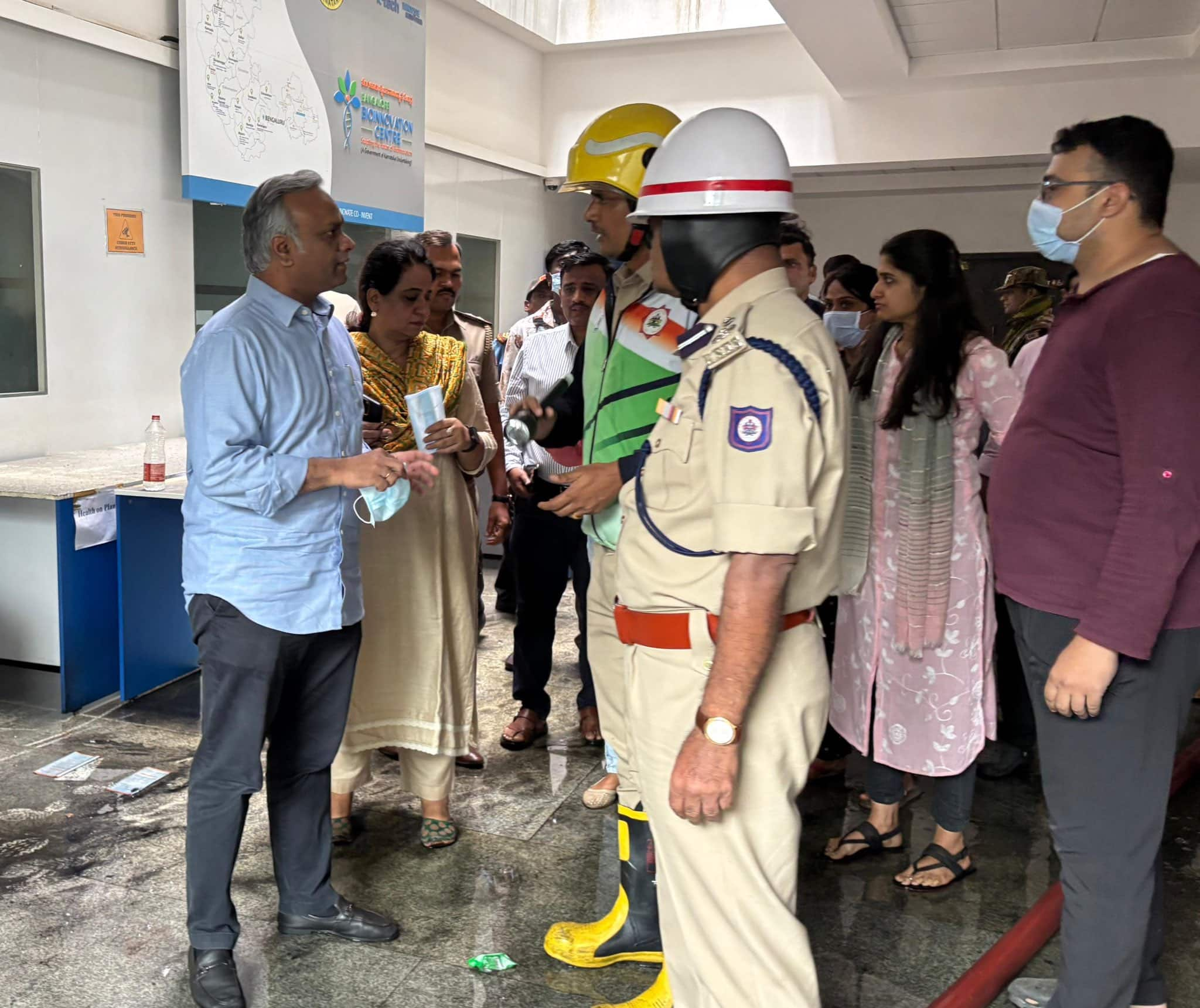 Fire at Bangalore Bioinnovation Centre: Karnataka IT minister meets affected startups, Kiran Mazumdar-Shaw calls incident tragic