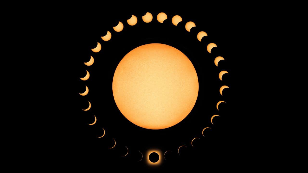 The 2031 HYBRID TOTAL-ANNUAL SOLAR ECLIPSE: The 2031 hybrid solar eclipse offers a rare celestial event, combining a &quot;ring of fire&quot; and total eclipse. Visible briefly from the North Pacific and Panama, it promises dramatic sights like Baily's beads and a lingering diamond ring.