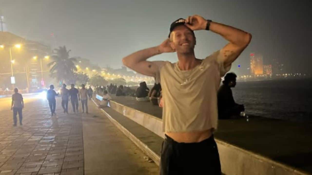 Coldplay arrives in India! Chris Martin and band members greet the paparazzi with Namaste as they land in Mumbai for Music of the Spheres tour