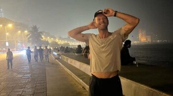 Chris Martin of Coldplay posted this pic after his arrival in Mumbai,