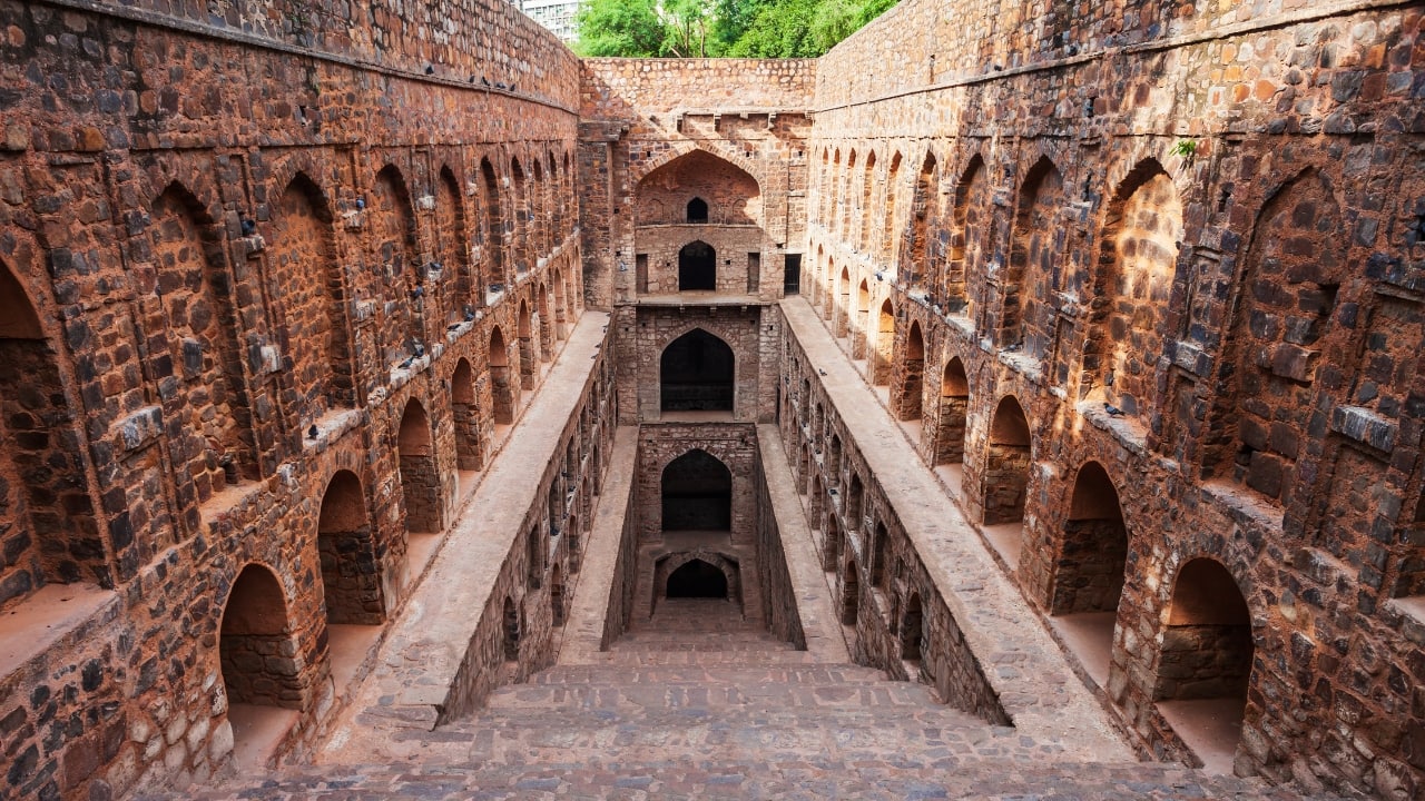 8. Agrasen Ki Baoli, Delhi This ancient stepwell in the heart of Delhi is as mysterious as it is beautiful. Tales of its black water luring people to their doom have long haunted its reputation. (Image: Canva)