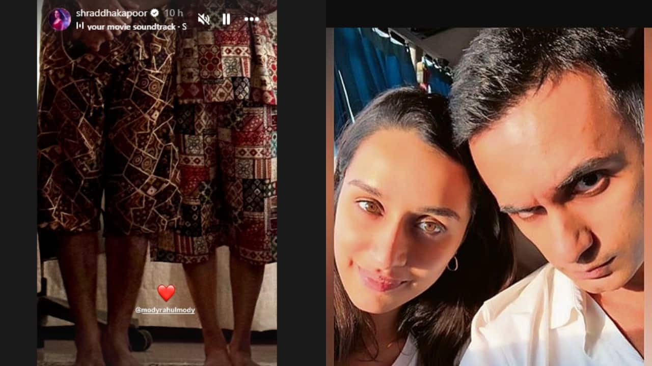 Shraddha Kapoor and her rumoured boyfriend Rahul Mody twin in matching night suits, see pic