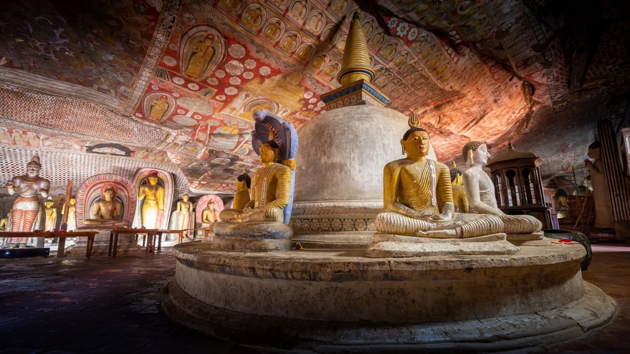 8. Ride the Rails Through Asia’s Ancient Cities Explore Sri Lanka’s rich history with a 10-day adventure, starting at Negombo’s beaches and Colombo’s National Museum. Travel to Kandy via the scenic hill railway, visit the Temple of the Sacred Tooth, then explore the Dambulla caves and Sigiriya’s rock ruins. Discover Polonnaruwa’s temples and enjoy an elephant safari at Minneriya National Park. End in Anuradhapura, marveling at towering dagobas and ancient ruins. (Image: Canva)