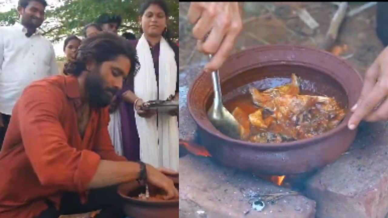 Naga Chaitanya showcases culinary skills, cooks fish for local fishermen and crew members on the sets of Thandel 