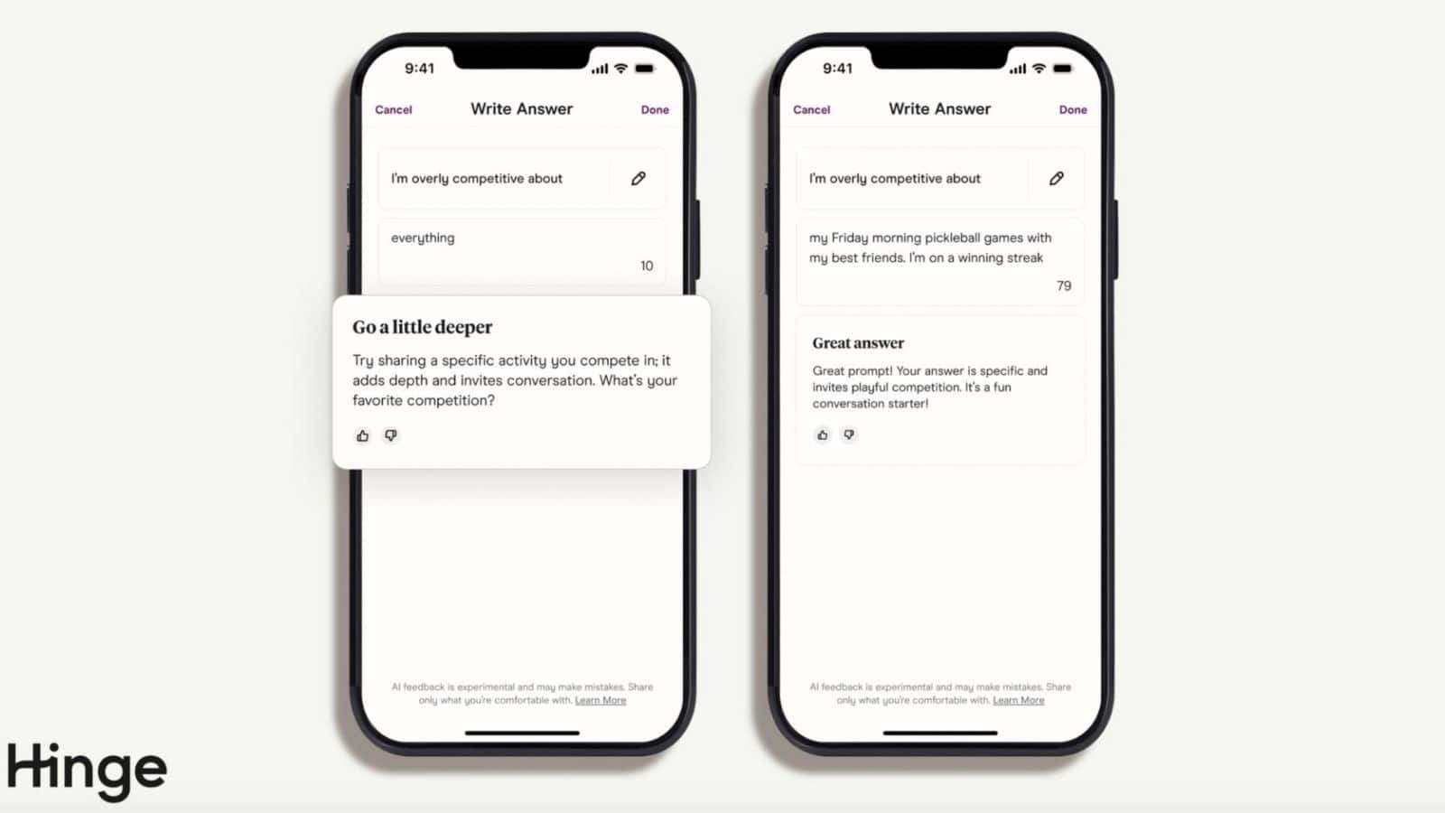 Love in the time of AI: Hinge announces Prompt Feedback feature to help you express yourself better