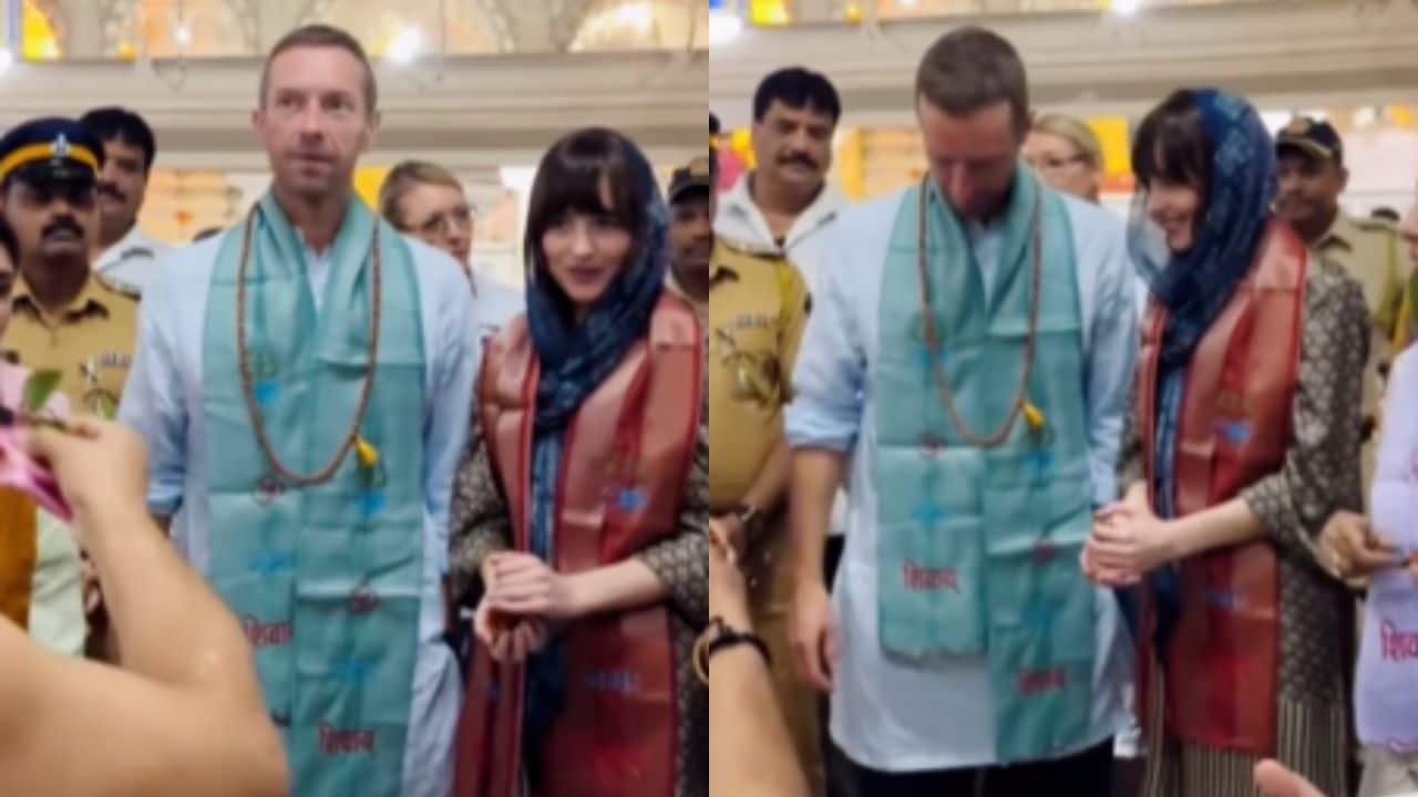 Chris Martin and Dakota Johnson quash breakup rumours during India visit; seek blessings at Shiva temple in Mumbai