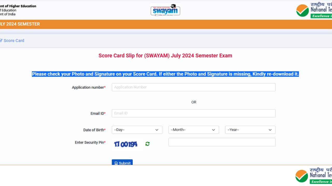 SWAYAM July 2024 Result Declared; Check Link to Download Here