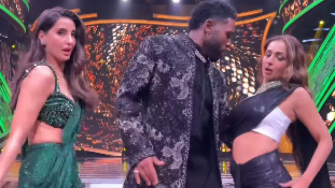 Nora Fatehi and Malaika Arora sizzle in sarees and groove with Jason Derulo to his latest hit 'Snake', watch