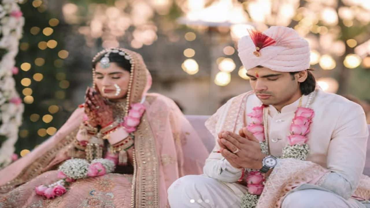 Olympic medallist Neeraj Chopra ties knot, says ‘bound by love’. See first pic